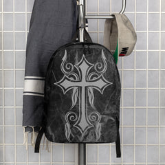 Minimalist Backpack Crucifix Cross Design