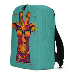 Minimalist Backpack Cool Giraffe