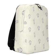 Minimalist Backpack Rabbit Polkadot