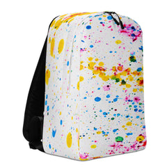 Minimalist Backpack Paint Splash Design