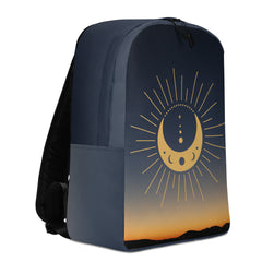 Minimalist Backpack Sunset Mountain