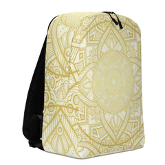 Minimalist Backpack Bougie Geometric White and Gold