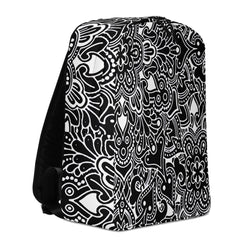Minimalist Backpack Artsy Paisley Design