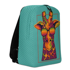 Minimalist Backpack Cool Giraffe