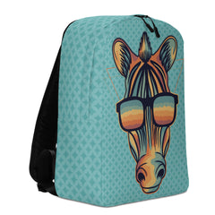 Minimalist Backpack Zebra Design