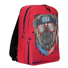 Minimalist Backpack Patriotic Bulldog