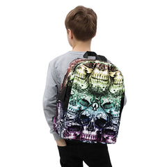 Minimalist Backpack Skulls Design