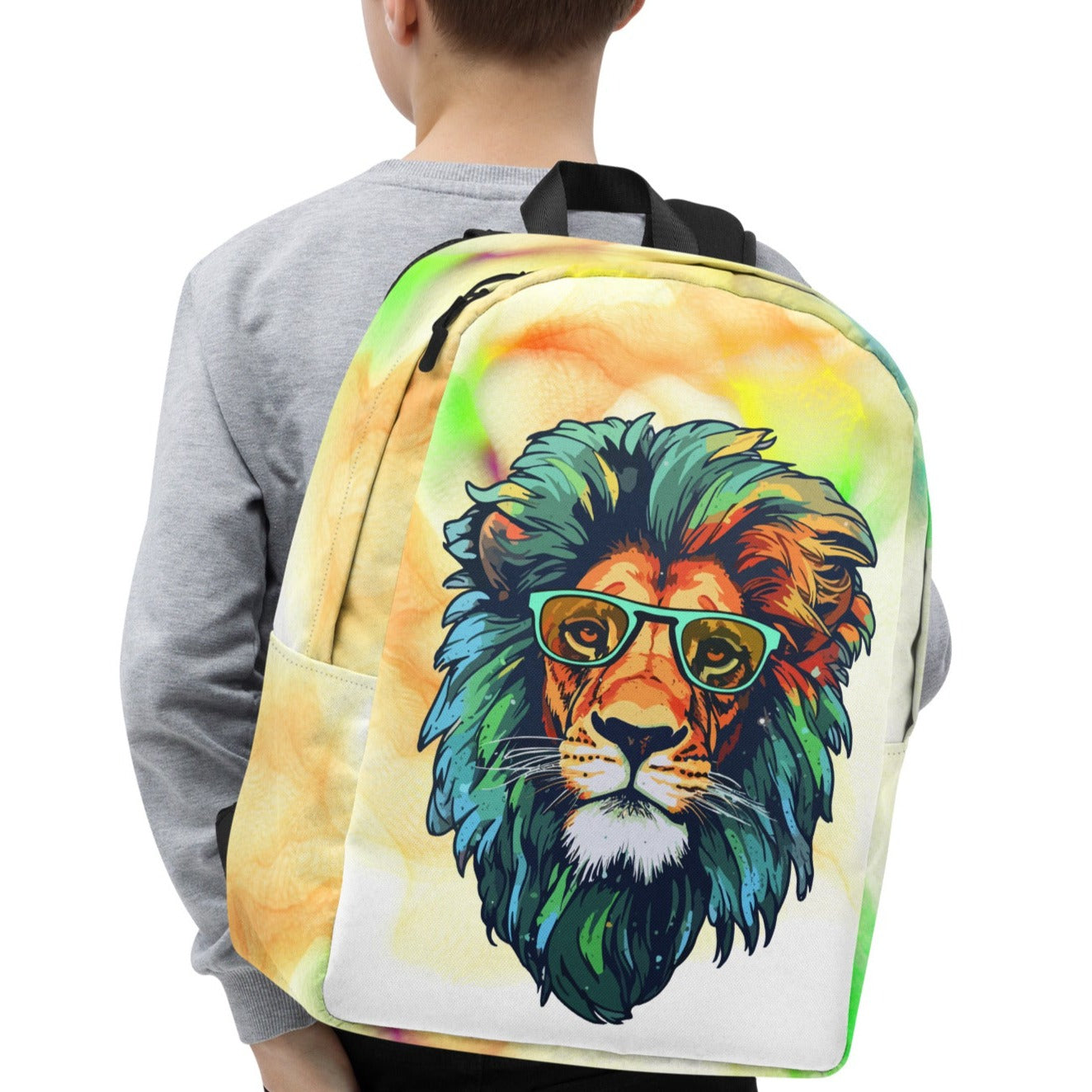 Minimalist Backpack Cool Lion