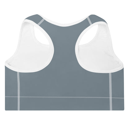 Solid Grey Padded Sports Bra, lioness-love