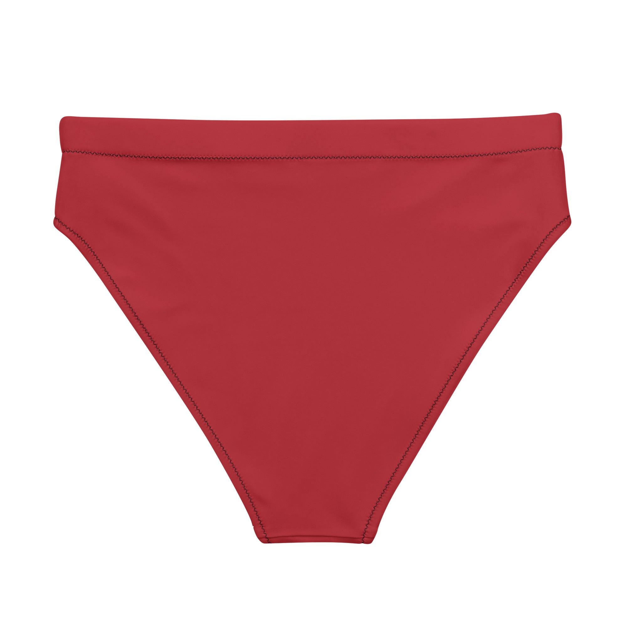 Solid red bikini bottoms women's swimwear