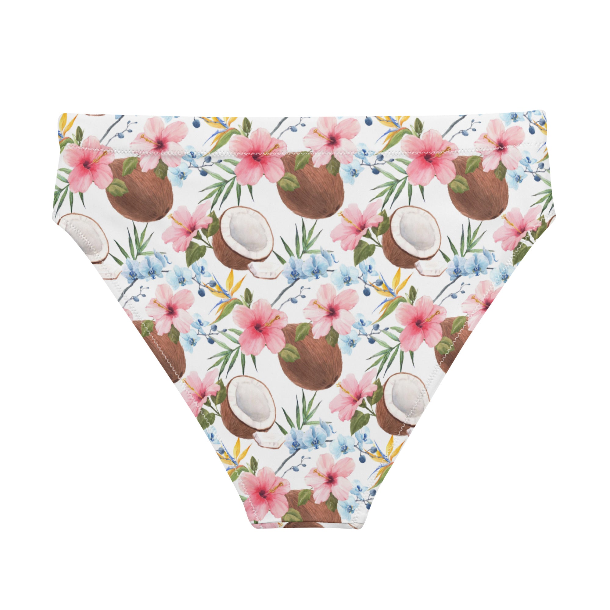 Coconut & floral print bikini bottom for women