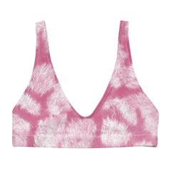 Pink & White Printed Bikini Top for ladies, a must-have addition to your summer wardrobe. 