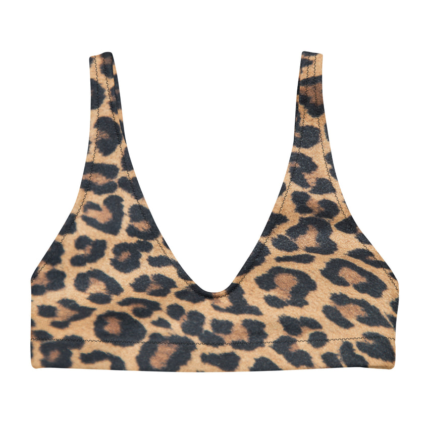 Leopard Print Bikini Top for women. 