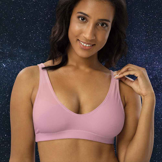 Pink bikini top women’s swimsuit essential for summer