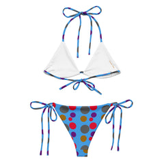 "Vibrant Dots: Colorful Polka Dots String Bikini", lioness-love