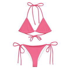 "Rose Petal Charm: The Pretty in Pink String Bikini", lioness-love