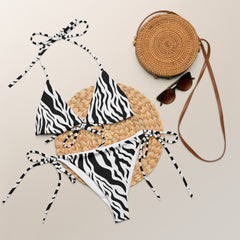 "Wild Elegance: The Zebra Print String Bikini", lioness-love