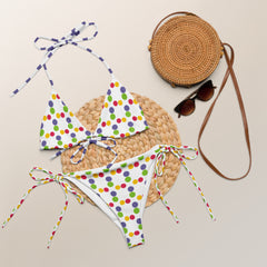 "Playful Pops: Colorful Polka Dot String Bikini", lioness-love