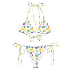 "Poolside Chic: Polka Dots String Bikini for the Perfect Pool Party Look", lioness-love