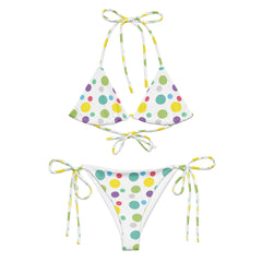 Polka Dots Poolside Chic String Bikini for the Perfect Pool Party Look, lioness-love