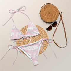 "Blending Beauty: Pink Camouflage String Bikini", lioness-love