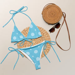 Chic and Playful Summertime Polka Dots String Bikini, lioness-love.com