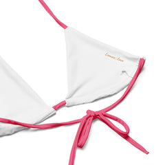 "Rose Petal Charm: The Pretty in Pink String Bikini", lioness-love