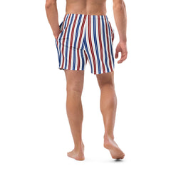 Striped swim trunks for men's