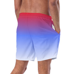 Ombre print swim trunk for men