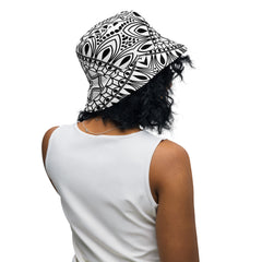 Chic Contrast Stylish Black and White Bucket Hat, lioness-love