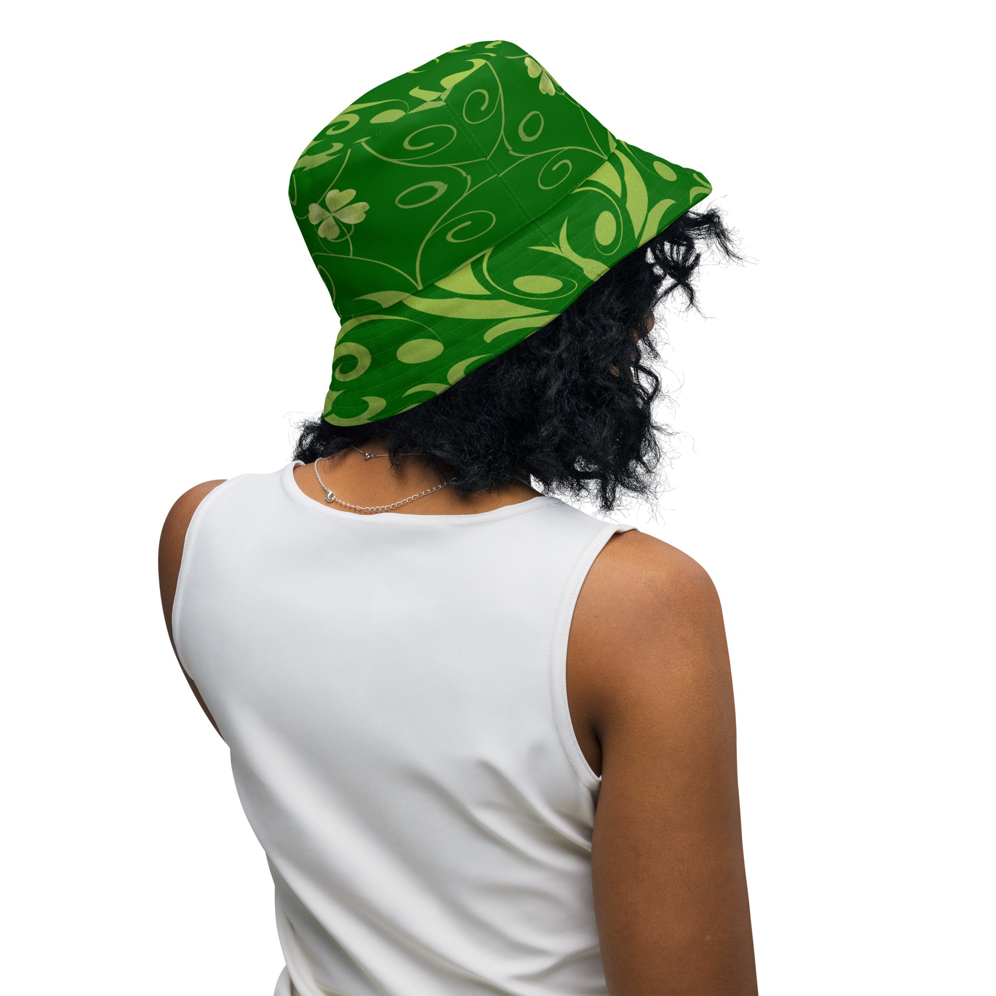"Emerald Elegance: Make a Statement with Our Green Design Bucket Hat", lioness-love