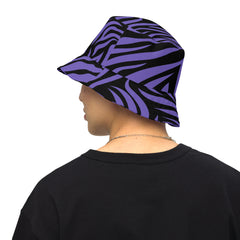 "Purple Reign: Command Attention with our Purple Zebra Print Bucket Hat", lioness-love