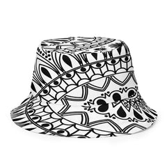 "Chic Contrast: Stylish Black and White Bucket Hat", lioness-love