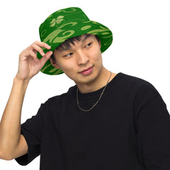 "Emerald Elegance: Make a Statement with Our Green Design Bucket Hat", lioness-love