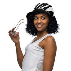 "Safari Chic: Zebra Print Bucket Hat", lioness-love
