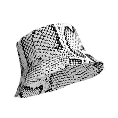 "Sleek Snakeskin Print Bucket Hat", lioness-love