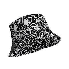 “Black and White Designer Bucket Hat: Monochrome Marvel", lioness-love