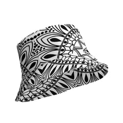 Chic Contrast Stylish Black and White Bucket Hat, lioness-love