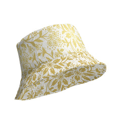 Golden Blooms Floral Bucket Hat in Gold, lioness-love