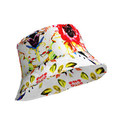 Vibrant Blossoms Embrace Every Hue with Our Colorful Floral Bucket Hat, lioness-love