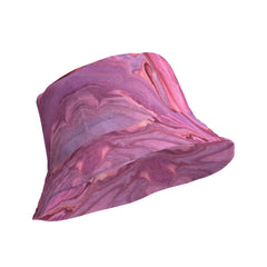 "Marbled Elegance: Elevate Your Look with Our Pink Marble Print Bucket Hat", lioness-love