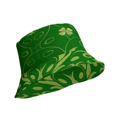 Emerald Elegance Green Design Bucket Hat, lioness-love