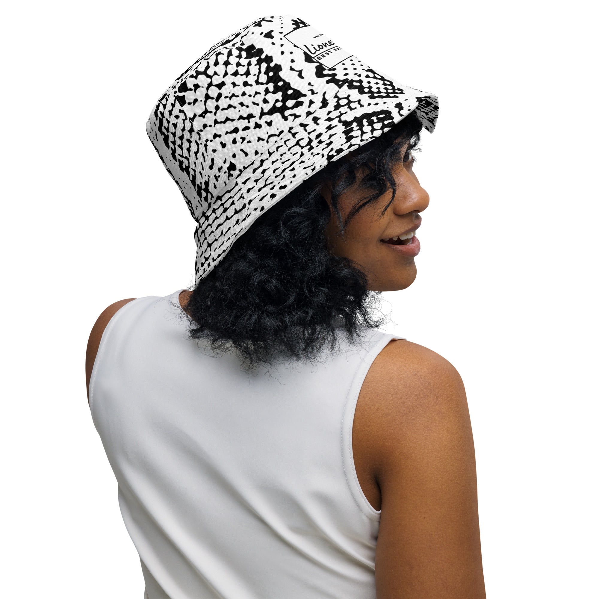 "Sleek Snakeskin Print Bucket Hat", lioness-love