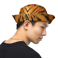 "Roar in Style: Tiger Print Bucket Hat for the Urban Jungle", lioness-love