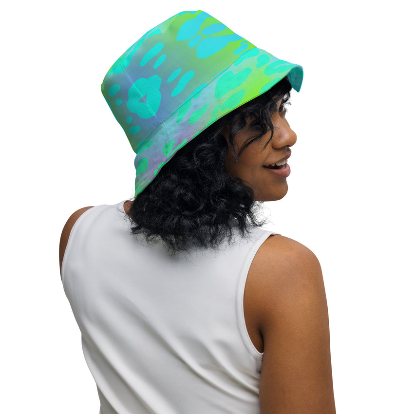 Neon Jungle Animal Print Bucket Hat, lioness-love