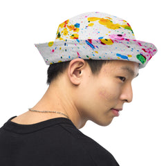 "Artistic Vibes: Make a Statement with Our Paint Splash Bucket Hat", lioness-love