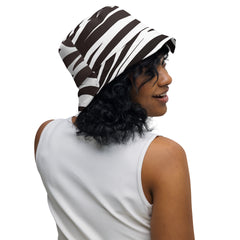 Zebra Urban Jungle Print Bucket Hat, lioness-love