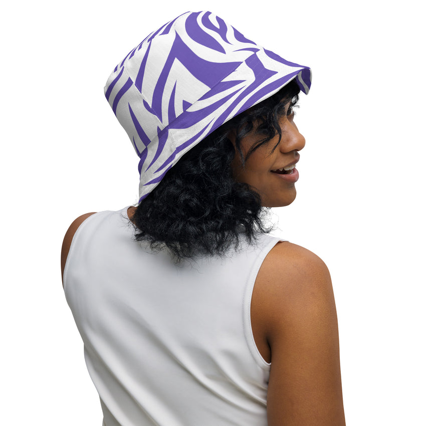 "Lavender Stripes: Make a Subtle Statement with our Zebra Lavender Bucket Hat", lioness-love