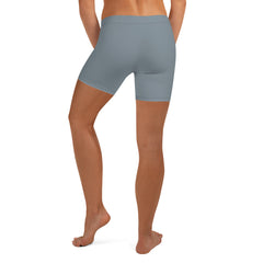 Mid-Rise Grey Workout Shorts, lioness-love