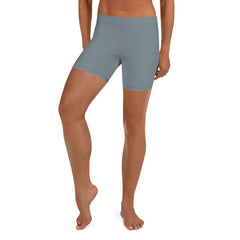 Mid-Rise Grey Workout Shorts, lioness-love